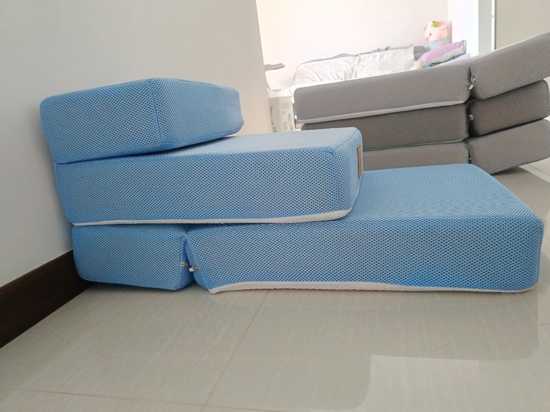 Pet steps - stackable antislip (Category: Homes & Other Pet Accessories) located in Singapore. Submitted by bedblanket (Listing ID 1457588059, Image 2). Description: - Stackable design for adjustable height. each cushion is about 70 x 40 x 10 cm - Anti-slip surface for secure footing - Ideal for dogs and cats of all ages - Assists pets in reaching furniture like sofas and beds - Provides a safe and comfortable way to climb - Durable and easy to c