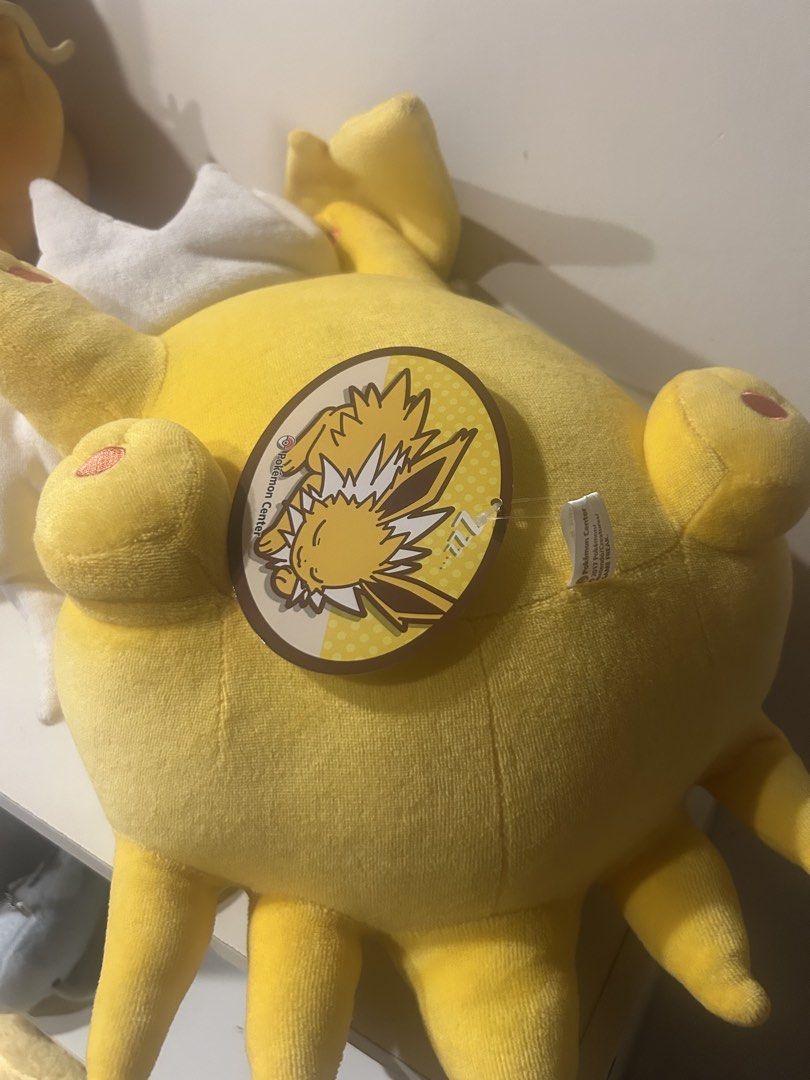 Pokemon Center Jolteon Sleeping Plush (Category: Plushies & Soft Toys) located in Lucena. Submitted by chobaps_ (Listing ID 1457654792, Image 3). Description: - Adorable sleeping Jolteon plush - Authentic Pokemon Center item - Brand new with original tags attached - Comes in original plastic packaging - Ideal for Pokemon fans and collectors.