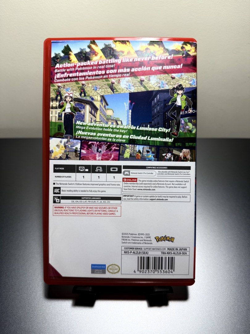 Pokemon Legends: Z-A -- Nintendo Switch 2 Edition (Category: Nintendo) located in Manila. Submitted by markramar (Listing ID 1457576885, Image 2). Description: Pokemon Legends: Z-A — Nintendo Switch 2 Edition We can meet around Lipa I can also ship via LBC (COD if you want), Lalamove or Grab Express.