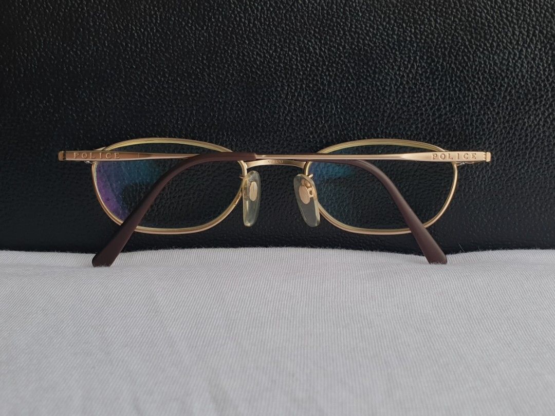 Police Titanium Eyeglass Frame (Category: Sunglasses & Eyewear) located in Quezon City. Submitted by WasalakTwo (Listing ID 1457703287, Image 3). Description: Bought in Japan Authentic Durable and high quality Goodcondition Clean and presentable Lens are graded, but replaceable Open for delivery nationwide Front Width 13cm Front Height 3cm.