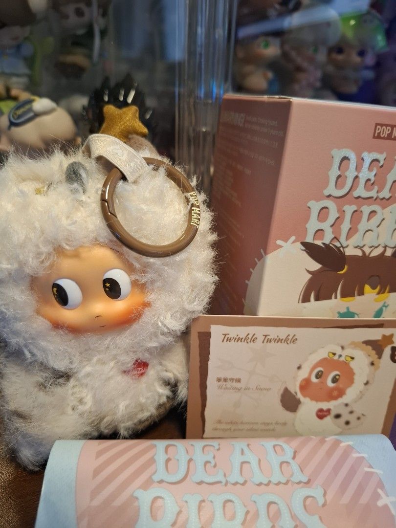 POP MART Dear Birds Twinkle Twinkle Plush Keychain (Category: Plushies & Soft Toys) located in Manila. Submitted by macenna (Listing ID 1457669497, Image 2). Description: - POP MART Dear Birds Series: Twinkle Twinkle plush keychain - Adorable and fluffy design - Features a cute little star detail - Comes with original card and box - Ideal for collectors or as a thoughtful gift.