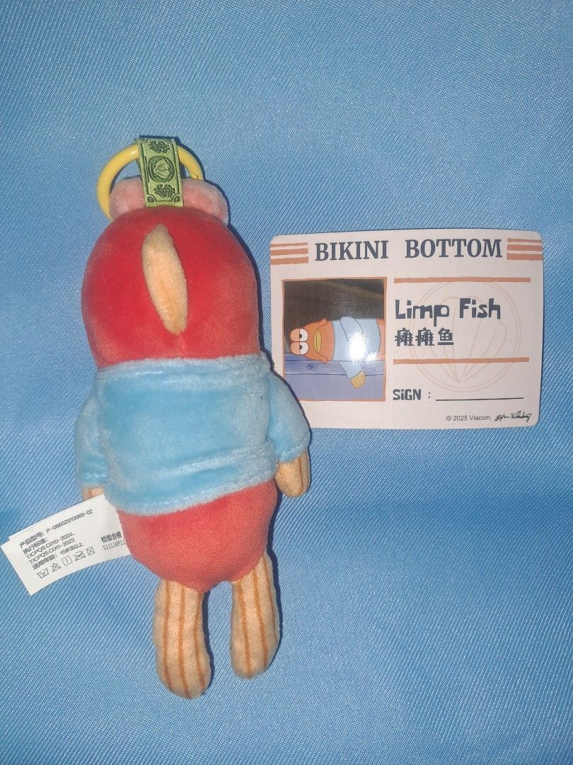 Popmart Bikini Bottom Buddies Limp Fish (Category: Designer & Blind Box Toys) located in Malolos. Submitted by budolisreal (Listing ID 1457636715, Image 2). Description: Pop Mart Bikini Bottom Buddies Limp Fish - rfs: decluttering - as-is, no box/foil - scheduled meetup preferred.