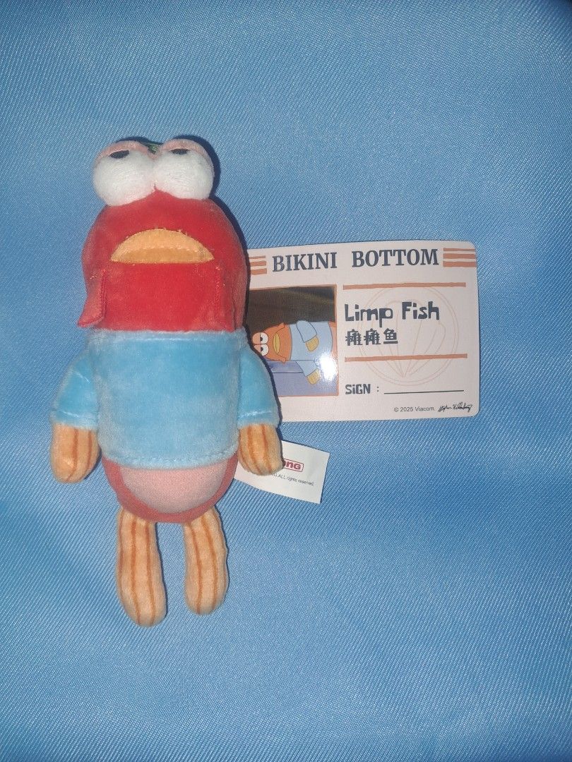 Popmart Bikini Bottom Buddies Limp Fish (Category: Designer & Blind Box Toys) located in Malolos. Submitted by budolisreal (Listing ID 1457636715, Image 1). Description: Pop Mart Bikini Bottom Buddies Limp Fish - rfs: decluttering - as-is, no box/foil - scheduled meetup preferred.