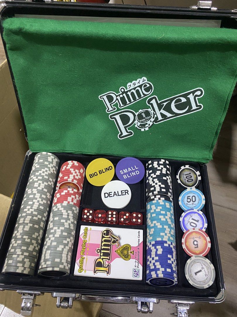 Portable Prime Poker Set (Category: Board Games & Puzzles) located in Calapan. Submitted by axlefinestpicks (Listing ID 1457616736, Image 2). Description: Enjoy this Prime Poker Set Made in Japan Complete Unused Check pics Feel free to inquire on contents. I ship nationwide through J&T. Gcash mode of payment.
