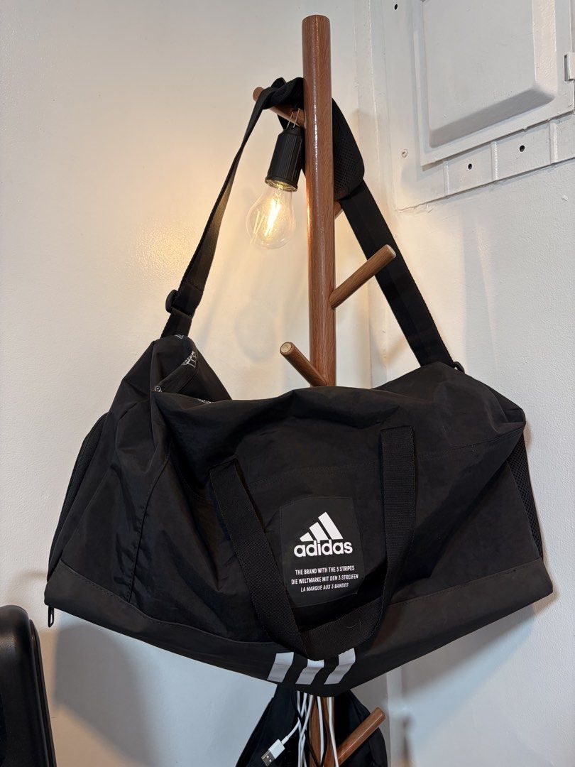 Pre-loved Adidas Duffel Bag Black Medium 4ATHLTS (Category: Sling Bags) located in Subic. Submitted by xhyryxza (Listing ID 1457596214, Image 1). Description: Pre-loved Adidas Duffel Bag Black Medium 4ATHLTS Authentic RFS: Decluttering.