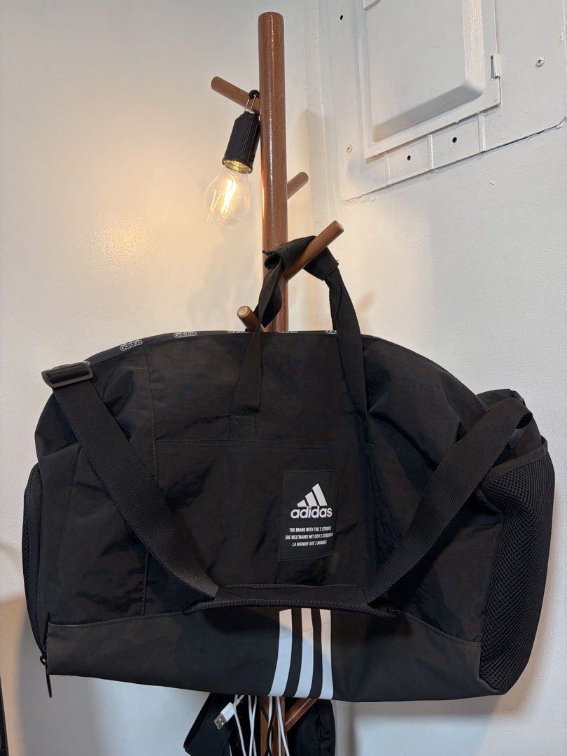 Pre-loved Adidas Duffel Bag Black Medium 4ATHLTS (Category: Sling Bags) located in Subic. Submitted by xhyryxza (Listing ID 1457596214, Image 2). Description: Pre-loved Adidas Duffel Bag Black Medium 4ATHLTS Authentic RFS: Decluttering.