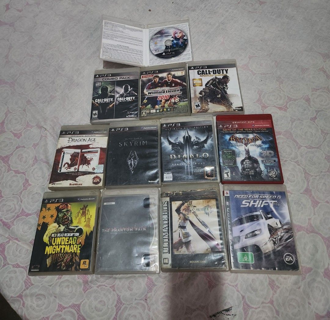 PS3 Games Bundle - Various Titles (Category: PlayStation) located in Caloocan City. Submitted by jayrevidizo (Listing ID 1457539522, Image 1). Description: For sale Ps3 CD games -All working and tested -1 day warranty for test -Have discount if you avail atleast two disc Prices: Call of duty black ops - 499 php Call of duty black ops 2 - 499 php Fi al fantasy 13 - 599 php Red dead redemption - 499 php THE REST OF ALL GAMES - 399 php -Can pick up 