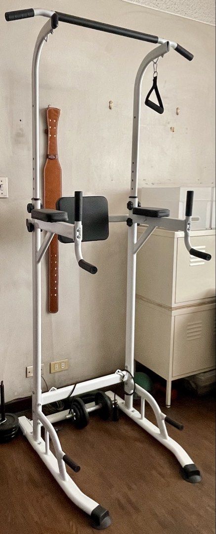 Pull Up Station, Adjustable Weight Bench, and Stationary Bike (Category: Weights & Dumbbells) located in San Juan City. Submitted by rike_ramirez (Listing ID 1457573261, Image 2). Description: - Complete home workout setup! Price is for all 3 pieces: pull-up+bench+bike 1) Pull-up station with multiple grip options. - Built-in back support for effective leg raises. 2) Foldable adjustable weight bench. - Adjustable backrest positions for versatile 