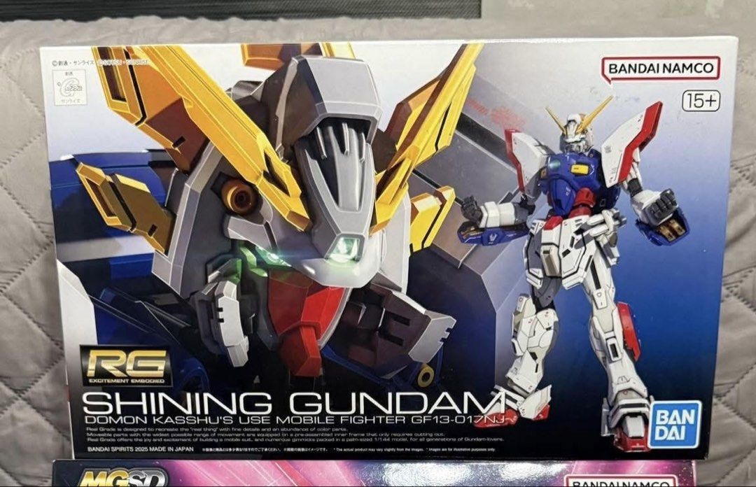 RG Shining Gundam (Category: Gundam & Model Kits) located in Mabalacat. Submitted by joemmech (Listing ID 1457661298, Image 1). Description: RG Shining Gundam 🔥 Price – ₱2,000 ✅ Brand new ✅ Complete and untouched ✅ Sealed runners ✅ Excellent box condition ✅ Ready for shipping 📍Meetup: SM Clark 📦 Can ship nationwide (LBC/JnT); SF shouldered by buyer; Payment first before item is brought to LBC/JnT or getting the waybill 💬 PM for more photos an