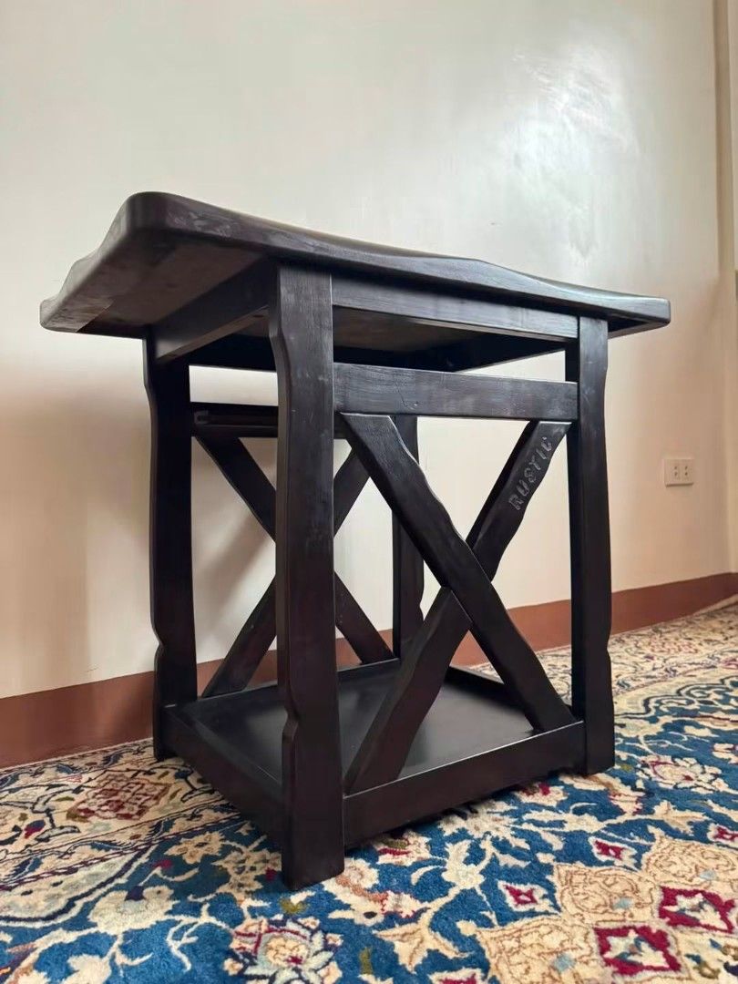 Rustic Side Table (Category: Tables & Sets) located in Meycauayan. Submitted by marygracecasimiro (Listing ID 1457609140, Image 1). Description: Available - Vintage Karimoku Rustic Side Table In good condition 10k Check photos first before buying✅ DM to Inquire🧡 Item will be sold AS IS. Please refrain from purchasing if you are particular about USED items and imperfections Major issues will be stated or shown through pictures if there is any.💚.