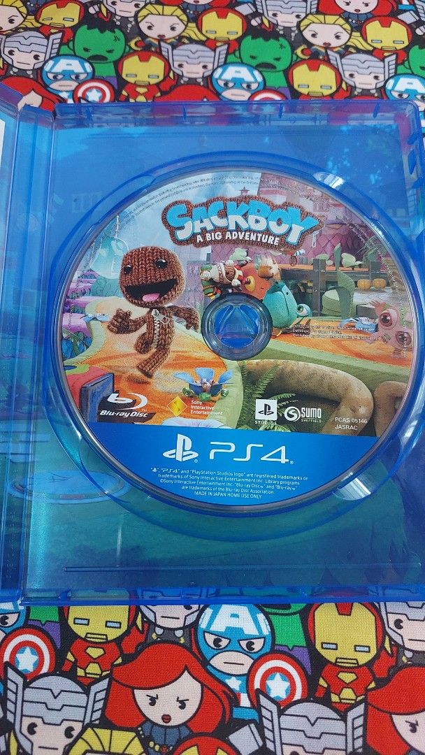 Sackboy A Big Adventure PS4 Game (Category: PlayStation) located in Bacoor. Submitted by sorinmarkov (Listing ID 1457583576, Image 1). Description: Like New - Sackboy A Big Adventure for PlayStation 4 - disc version - bought for 2990 from DBlitz woth receipt - selling for 2000 RFS: not playing anymore - item will be coming drom Bacoor Cavite MOP: BPI, GCASH.