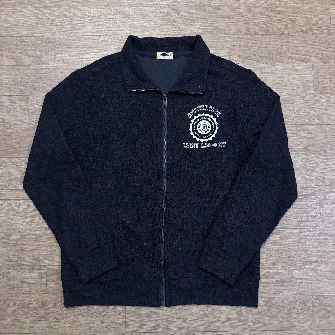 Saint Laurent Paris “Universite” full zip Jacket (Category: Luxury Apparel) located in Imus. Submitted by casterhitz (Listing ID 1457602697, Image 1). Description: Medium 22x27 No issue Excellent condition .