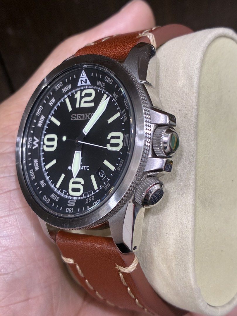 Seiko Automatic Prospex Land (Category: Men's Watches) located in Manila. Submitted by tictac921 (Listing ID 1457559452, Image 2). Description: For Sale Only No Trade/Swap 100% Original Seiko Automatic Prospex Land Very Smooth No issue Gagamitin mo nlang Brandnew replace Strap Provided Seiko Box included Ship via Lalamove/Lbc Loc: StaCruz Manila.