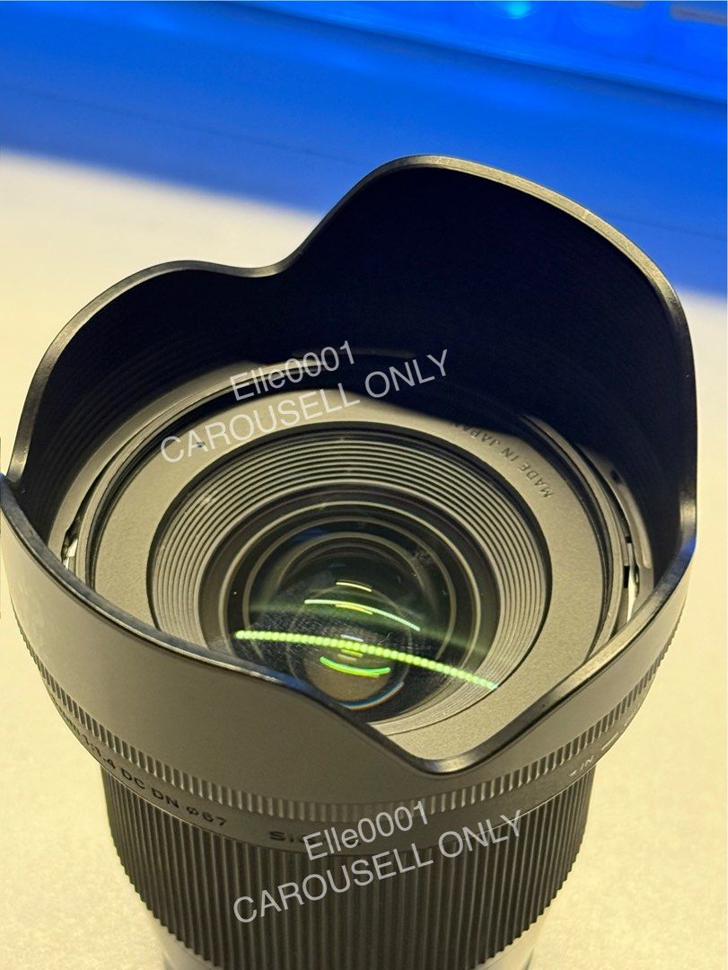 Sigma 16mm F1.4 DC DN Lens for Sony E Mount (Category: Lens & Kits) located in Caloocan City. Submitted by elle0001 (Listing ID 1457628393, Image 3). Description: - I used it with my Sony a6000 - Includes: Lens hood, front cap (no rear cap) - Ideal for wide-angle shots Open for swap sa laptop preferably Intel i7 5th gen up or i5 10th gen up 🚨MEET UP ONLY. SM Fairview/Ayala Terraces.