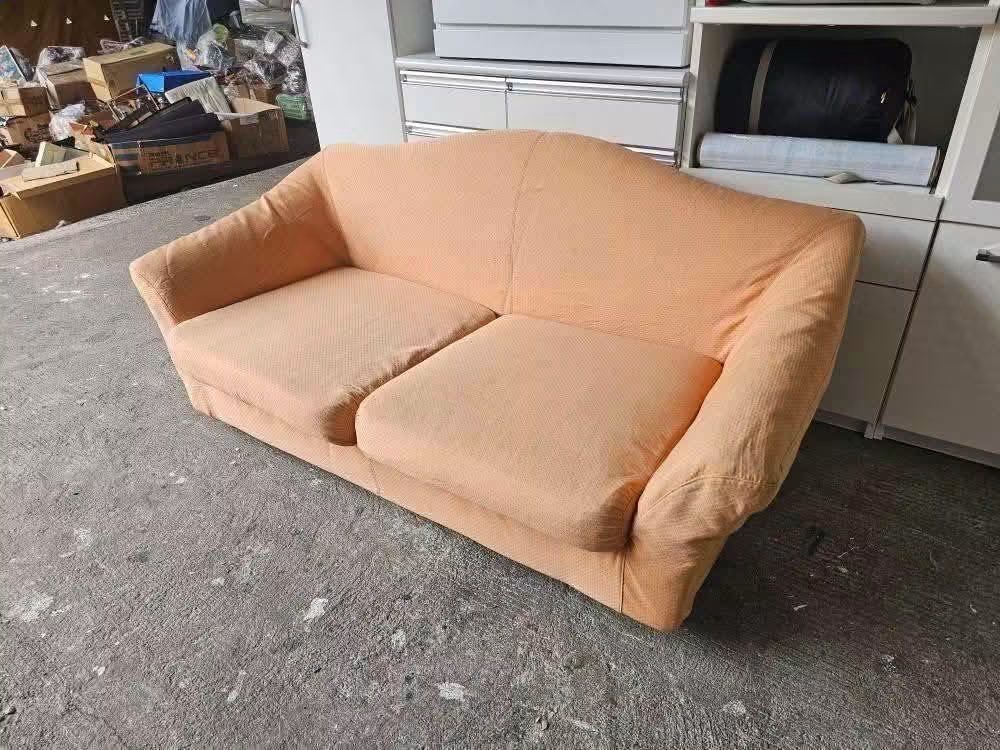 Sofa (Category: Sofas) located in Meycauayan. Submitted by marygracecasimiro (Listing ID 1457581325, Image 3). Description: ESTIC 2 Seater Sofa ‼️₱7,000‼️ ✔L-64 H-29.5 W-31 inches 📏 ✔️Deep Clean Done Washable Cover 🧼🫧 ✔Solidwood Frame! 💢 ✔As-is! 💜💙.