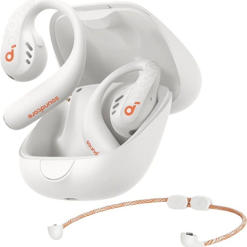 Soundcore by Anker AeroFit Pro Open-Ear True Wireless Earbuds (Category: Earphones) located in Mandaluyong City. Submitted by vj.crtn (Listing ID 1457585418, Image 3). Description: Color: White Condition: Brand New & Sealed 🔊 Key Features: • Open-Ear Ultra Comfort Design • Secure Ergonomic Fit • Rich Sound with LDAC • Bluetooth 5.3 • Up to 46 Hours Playtime • IPX5 Water-Resistant • App Control via Soundcore App 💳 Payment Options: • Bank Transfe