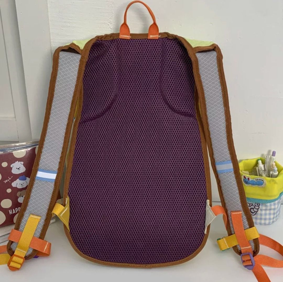 Statement Bagpack! (Category: Backpacks) located in Kuala Lumpur. Submitted by dinoyau13 (Listing ID 1457533168, Image 2). Description: Cute kids backpack with comfy padded straps and breathable back. Features an orange top handle. Durable and perfect for school or trips..