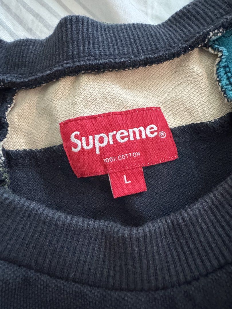 Supreme patchwork pique tee （分類：T-shirt、恤衫、有領衫）位於 Hong Kong。 由 elmozzzz 提交（商品編號 1457516501，圖片 3）。簡介： Supreme Patchwork Pique Tee Size:L 95%new 100% real 。