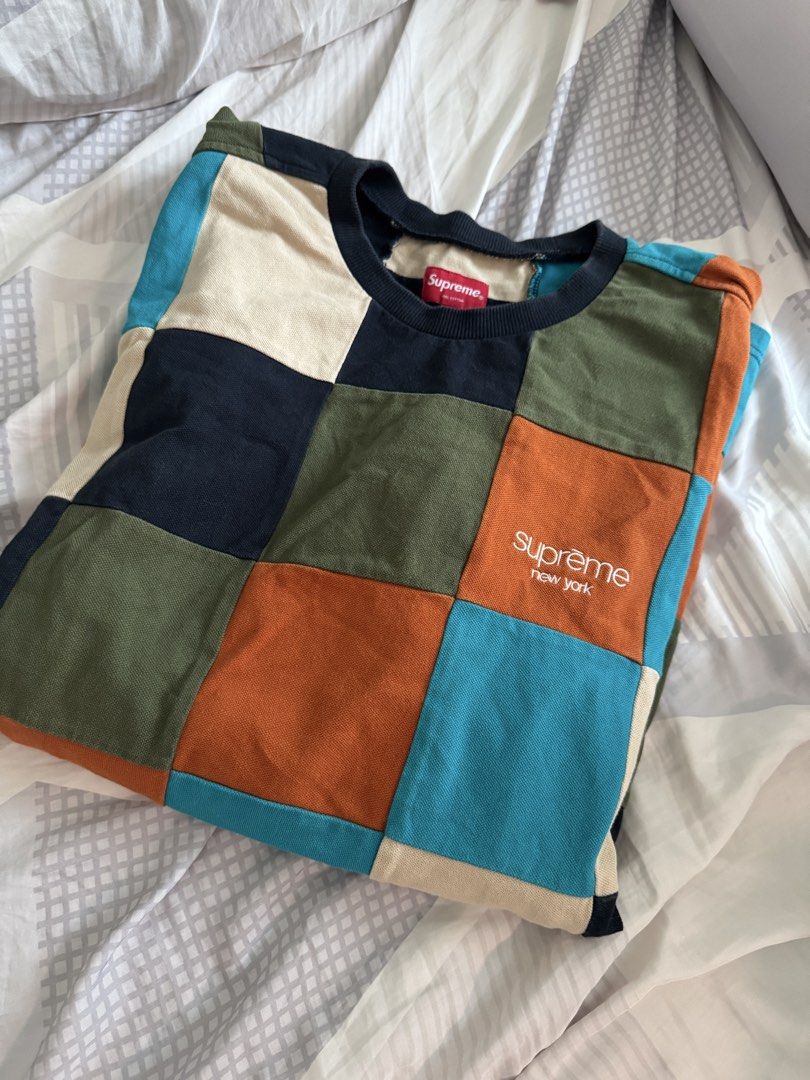 Supreme patchwork pique tee （分類：T-shirt、恤衫、有領衫）位於 Hong Kong。 由 elmozzzz 提交（商品編號 1457516501，圖片 2）。簡介： Supreme Patchwork Pique Tee Size:L 95%new 100% real 。