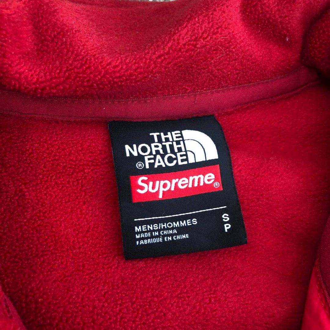 Supreme X TNF Fleece Jacket (Category: Activewear) located in Camiling. Submitted by thriftscape2024 (Listing ID 1457680589, Image 2). Description: Excellent Condition Color rate: 9/10 Issue: see pics Dimes: W21xL26.