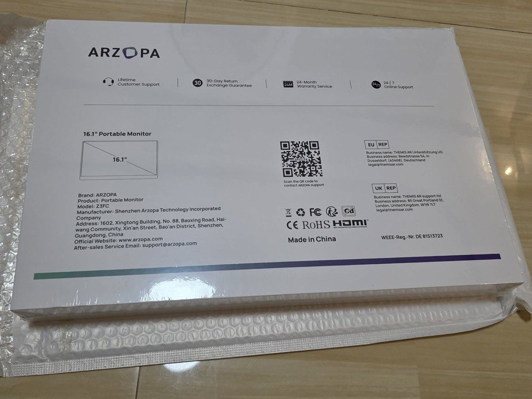 The Arzopa Z3FC (Category: Monitor Screens) located in Manila. Submitted by royalcrystal.0926af (Listing ID 1457664379, Image 2). Description: Brandnew The Arzopa Z3FC. SEALED. Key Specifications The Arzopa Z3FC is a premium upgrade over the Z1FC, offering a sharper 2.5K QHD (2560 × 1440) resolution and a faster 180Hz refresh rate on a 16.1-inch IPS display. ✅Price:9k (nego for sure buyer) -Message ka lang baka mag kasundo tayo sa price. ✅Meet up