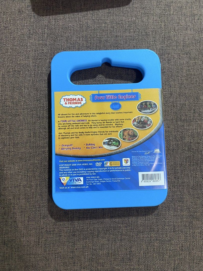Thomas & Friends “Four Little Engines” DVD CD 2008 (Category: CDs & DVDs) located in Quezon City. Submitted by kheiO1130 (Listing ID 1457618342, Image 3). Description: .