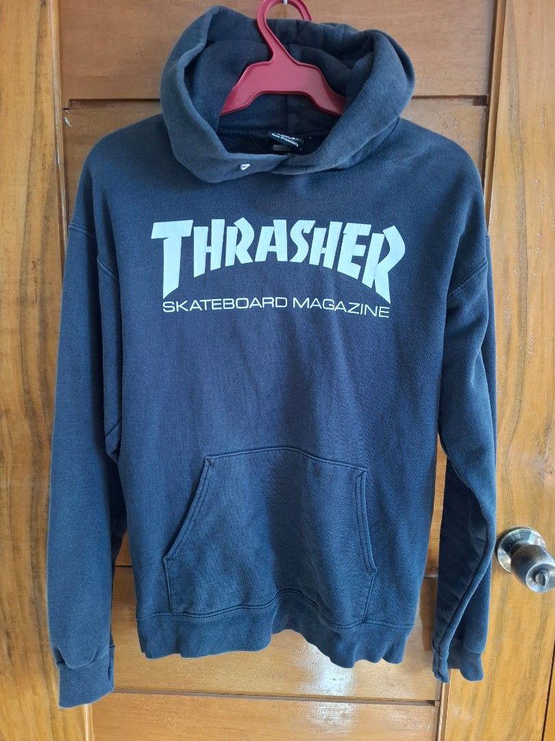 Thrasher Magazine Skateboard Hoodie Jacket, size small (Category: Hoodies) located in Legazpi City. Submitted by thriftrow (Listing ID 1457651521, Image 1). Description: - Classic Thrasher hoodie - Features iconic Skategoat logo - Made in Honduras - Perfect for everyday wear - Comfortable and stylish.