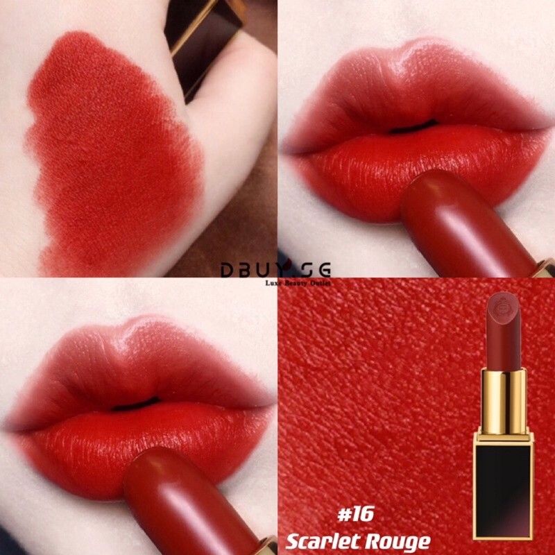 Tom Ford satin lipstick (Category: Makeup) located in Rizal. Submitted by wiseowl_765825 (Listing ID 1457538516, Image 2). Description: Shade: Scarlet Rouge.