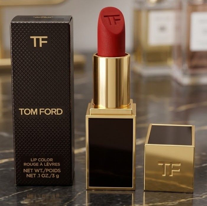 Tom Ford satin lipstick (Category: Makeup) located in Rizal. Submitted by wiseowl_765825 (Listing ID 1457538516, Image 1). Description: Shade: Scarlet Rouge.