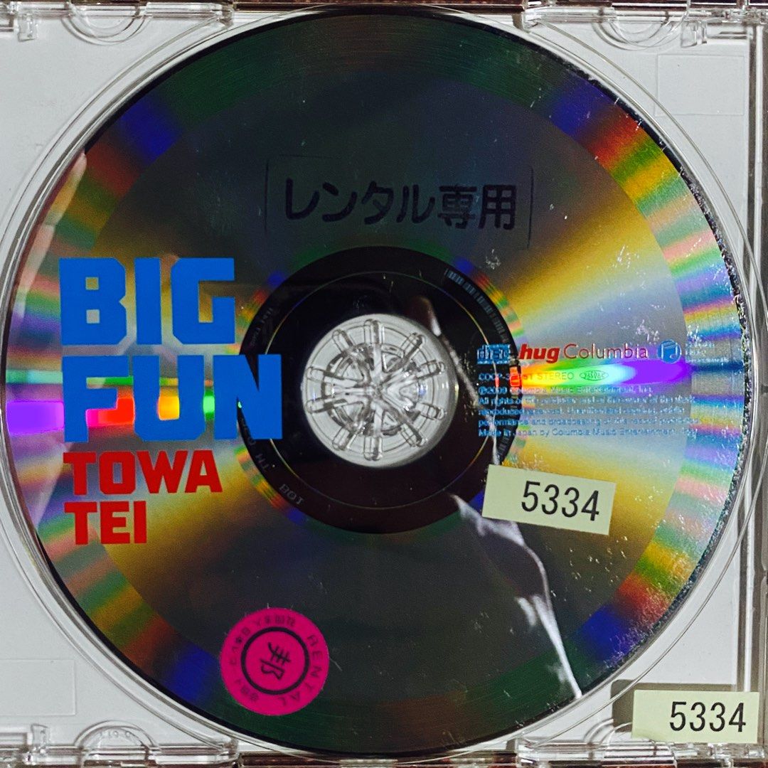 Towa Tei - Big Fun CD Album (Category: CDs & DVDs) located in Taguig. Submitted by znarfscriber (Listing ID 1457673685, Image 3). Description: Towa Tei Big Fun CD Album Made In Japan Hug/Columbia Music Entertainment 2009 Includes OBI and lyric sheet. Cover: EX Media: NM RFS: Decluttering/Need Funds.