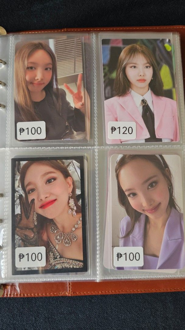 TWICE Nayeon Photocards - Various Albums (Category: K-Wave Merchandise) located in Manila. Submitted by araataaa_ (Listing ID 1457570673, Image 3). Description: 💸Price + pf ✅️Each photocard has protective sleeves ❗️ Not for sensitive collectors ✉️DM for more details! MOP: BPI, GCASH, MAYA, SEABANK MOD: SDD (Buyer will shoulder SF) Meetup Vito Cruz Taft - Official Nayeon (TWICE) photocards - Various albums available - Prices marked on some cards,