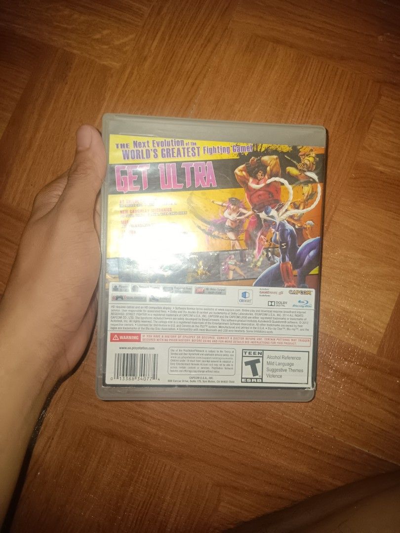 Ultra Street Fighter IV PS3 Game (Category: PlayStation) located in Manila. Submitted by sellnd190__267 (Listing ID 1457563684, Image 2). Description: Negotiable if sure buyer Cover art has some damages and disc with minor scratches but game works fine Can meetup anywhere in Mandaluyong City or with an lrt or mrt stations.