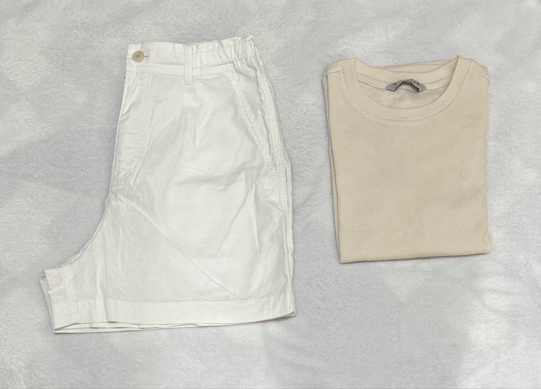 Uniqlo Short & Regatta Shirt ( Set) (Category: Shorts) located in Calamba. Submitted by nympha0630 (Listing ID 1457539740, Image 1). Description: Both unused, removed tag na lng Size medium to large or 29-30 waistline garterized Personal ko po damit dko nasuot at tumaba as in..