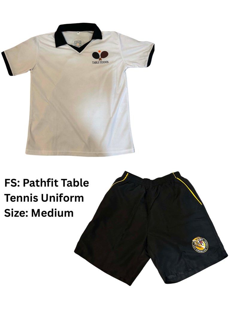 UST PathFit Uniforms (Category: Sets or Coordinates) located in Manila. Submitted by ligayuuuuh (Listing ID 1457683821, Image 2). Description: Pathfit uniforms for sale: Fitness (L), Table Tennis (M), Basketball (L) [SOLD], Folk Dance (Top L, Bottom XL). Please check sizes..