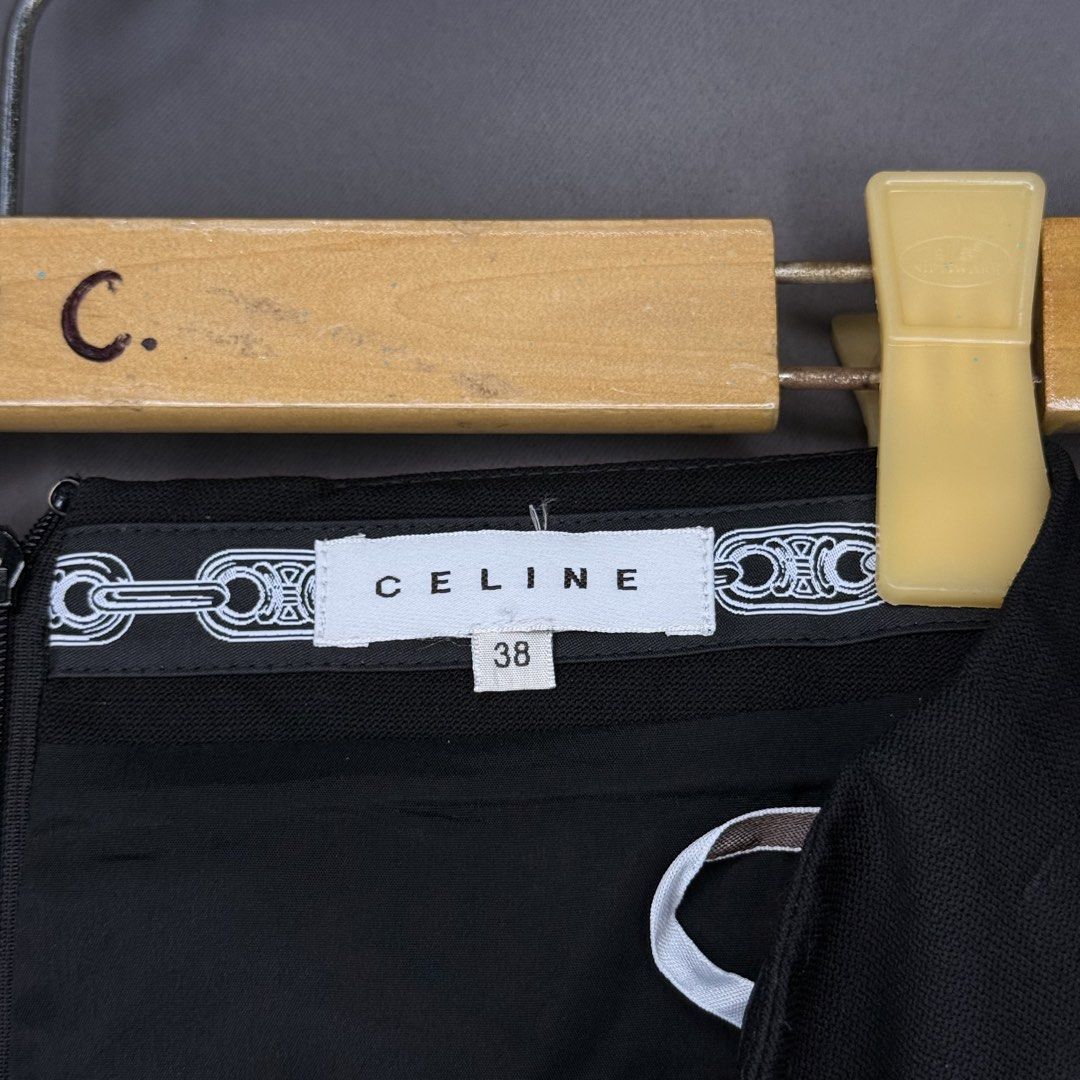 Y2K Celine Scuba Ruffle Skirt (Category: Skirts) located in Manila. Submitted by saintjohnn (Listing ID 1457660196, Image 3). Description: Y2K Celine Scuba Ruffle Skirt Length: 19" Waist: 30" Size: 38 Condition: 10/10 No Issue ₱1,500.