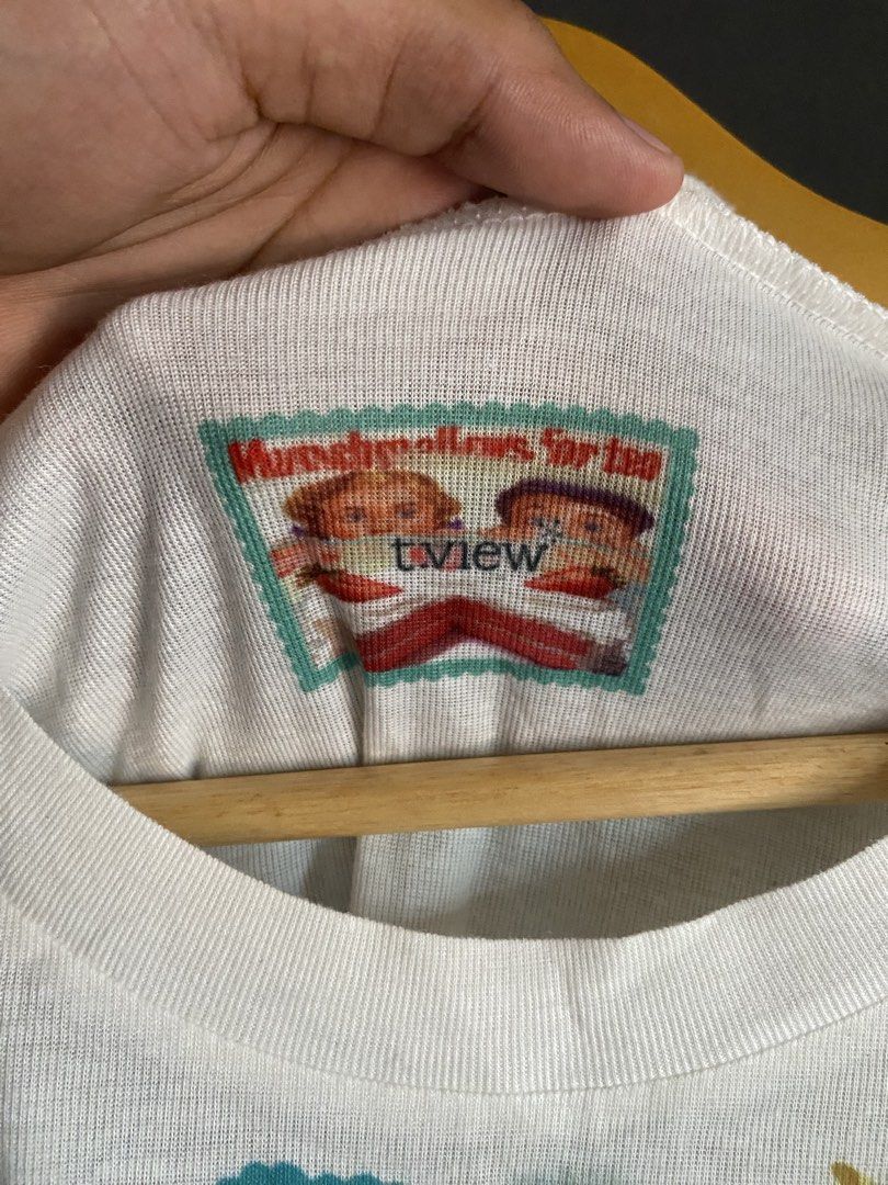 y2k t.view (Category: Blouses) located in Davao. Submitted by jsthr1ft (Listing ID 1457536304, Image 3). Description: T.View y2k laser print size small fitted shirt no issue excellent to new .
