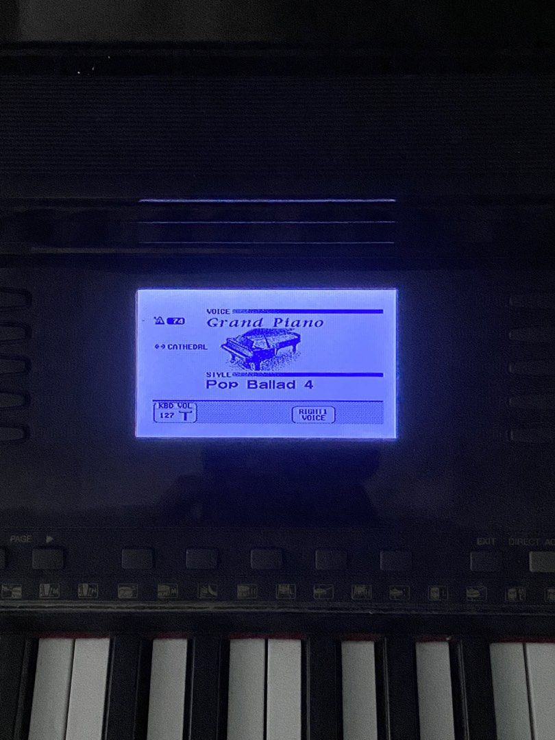 Yamaha Clavinova CVP-109 (Category: Musical Instruments) located in Iba. Submitted by tanjamil (Listing ID 1457653200, Image 3). Description: For sale! Yamaha Clavinova CVP109 Upgraded to modern color led lcd screen Very good sound no issue Very good keyboard newly clean and grease Fully weighted 88 keys Total of 723 instrument voices and sound kits, consisting of 224 original voices, 6 organ flute voices, 480 XG voices, and 13 drum/SFX kits. Equ