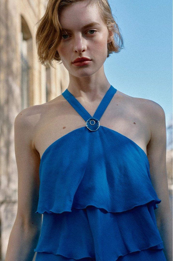 Zara Ruffled Dress (Category: Dresses) located in Quezon City. Submitted by shopper_xoxo (Listing ID 1457543771, Image 3). Description: Brand new with tag 😊.