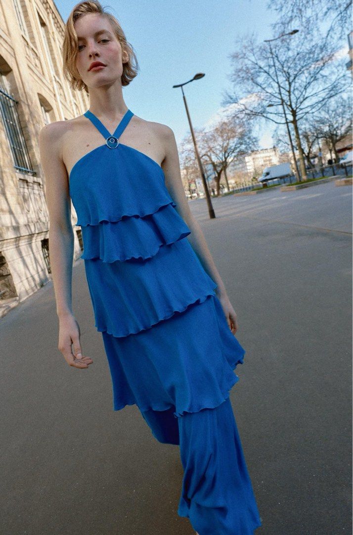 Zara Ruffled Dress (Category: Dresses) located in Quezon City. Submitted by shopper_xoxo (Listing ID 1457543771, Image 2). Description: Brand new with tag 😊.