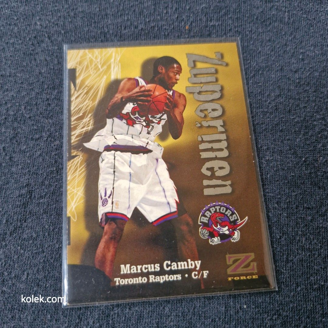 1997-98 Skybox Z-Force Zupermen Marcus Camby (Category: Raw Singles) located in San Pedro. Submitted by .kolek.com (Listing ID 1457762771, Image 3). Description: NBA Card (Raw) Excellent Condition Clean card Sharp edges Smooth Surface No Toploader❌️ What U see is What U Get Sa nakaka appreciate lang MoP: Gcash J&T Courier Pickup or Book any Rider Buyer's book and expense Loc: San Pedro, Laguna 📣BBox 0.2kg.