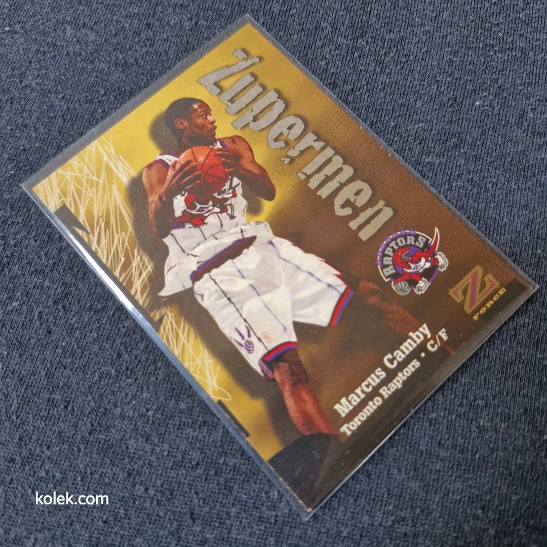 1997-98 Skybox Z-Force Zupermen Marcus Camby (Category: Raw Singles) located in San Pedro. Submitted by .kolek.com (Listing ID 1457762771, Image 1). Description: NBA Card (Raw) Excellent Condition Clean card Sharp edges Smooth Surface No Toploader❌️ What U see is What U Get Sa nakaka appreciate lang MoP: Gcash J&T Courier Pickup or Book any Rider Buyer's book and expense Loc: San Pedro, Laguna 📣BBox 0.2kg.
