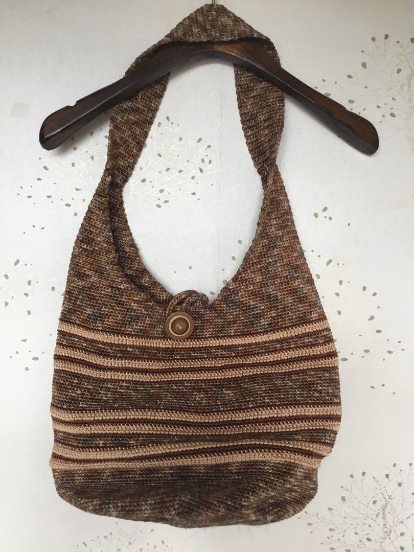 beach bags - yellow macrame, white macrame, brown multitone woven hobo (Category: Beach Bags) located in Manila. Submitted by declutteringpixie (Listing ID 1457780708, Image 2). Description: Take all 3 for 800 White macrame -250 (dusty) Yellow macrame -300 Brown woven hobo- 350 (got ripped near the bottom but lovingly mended — please see last photo) Ships from QC #macrame #beachbags #wovenhobo #macrametote #hobo .