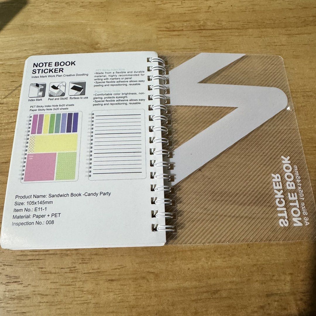 4-in-1 multifunctional notebook set (Category: Stationery & School Supplies) located in Makati City. Submitted by jinger_21 (Listing ID 1457761009, Image 3). Description: 4 colors available With sticky notes, index stickers Size: A6 Price per notebook: Php 190 plus shipping fee Get all notebooks for Php 700 plus shipping fee Payment first before item shipout Payment modes: Gcash Maya GoTyme.