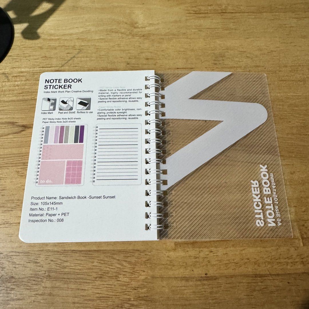4-in-1 multifunctional notebook set (Category: Stationery & School Supplies) located in Makati City. Submitted by jinger_21 (Listing ID 1457761009, Image 2). Description: 4 colors available With sticky notes, index stickers Size: A6 Price per notebook: Php 190 plus shipping fee Get all notebooks for Php 700 plus shipping fee Payment first before item shipout Payment modes: Gcash Maya GoTyme.