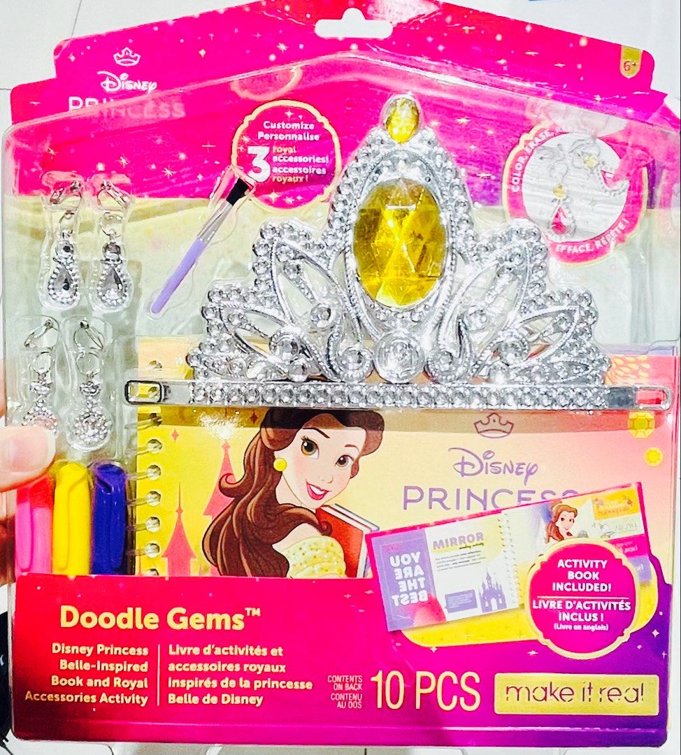 現貨👑🎃正版 迪士尼公主👸🏼美女與野獸貝兒公主 DIY閃石皇冠禮盒 兒童耳環 兒童首飾 兒童頭箍 手工包 材料包 生日禮物 結婚禮物 🎄聖誕節禮物 🎃萬聖節裝扮 萬聖節服裝 派對服裝 DISNEY PRINCESS BEAUTY AND THE BEAST DRESS UP DIY GEM CROWN JEWERY ACCESSORY BIRTHDAY WEDDING HALLOWEEN CHRISTMAS PARTY （分類：兒童玩具）位於 Hong Kong。 由 swroom 提交（商品編號 1457801599，圖片 1）。簡介： 🚚 🎁 只限郵寄運送 🎁 ▫️▫️商品詳情▫️▫️ 🎁 $220 盒 ( 全新未開封) 💝節日銷情迅速請早訂購售完即止❣️ 🛍更多最新禮品玩具 follow us ： carousell.com/swroom ▫️▫️購買付款詳情 ▫️▫️ 📥 請 INBOX PM下單購買須提供以下資料 ： 1. 選擇付款方式 : PAYME