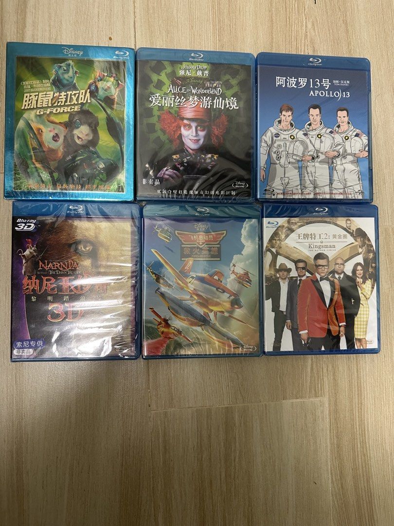 藍光碟 Blu-ray （分類：音樂與媒體 - CD 及 DVD）位於 Hong Kong。 由 matt0_876 提交（商品編號 1457743962，圖片 1）。簡介： 全新中國正版 $40.1隻 部份有粵語配音 全部有中文字 全部都係正版嚟㗎，買嚟收藏一流！迪士尼/夢工場電影。