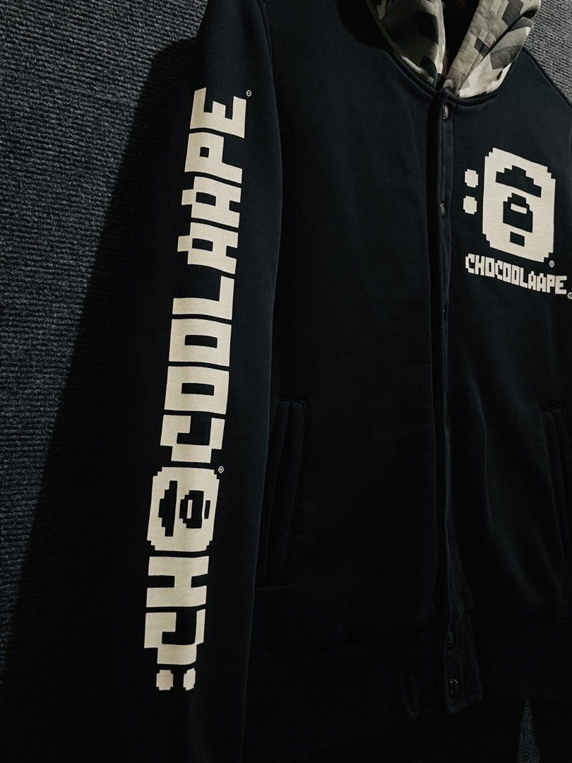 Aape X Chocolate Varsity Hoodie (Category: Coats, Jackets and Outerwear) located in Baguio. Submitted by onyol.items (Listing ID 1457728559, Image 3). Description: .