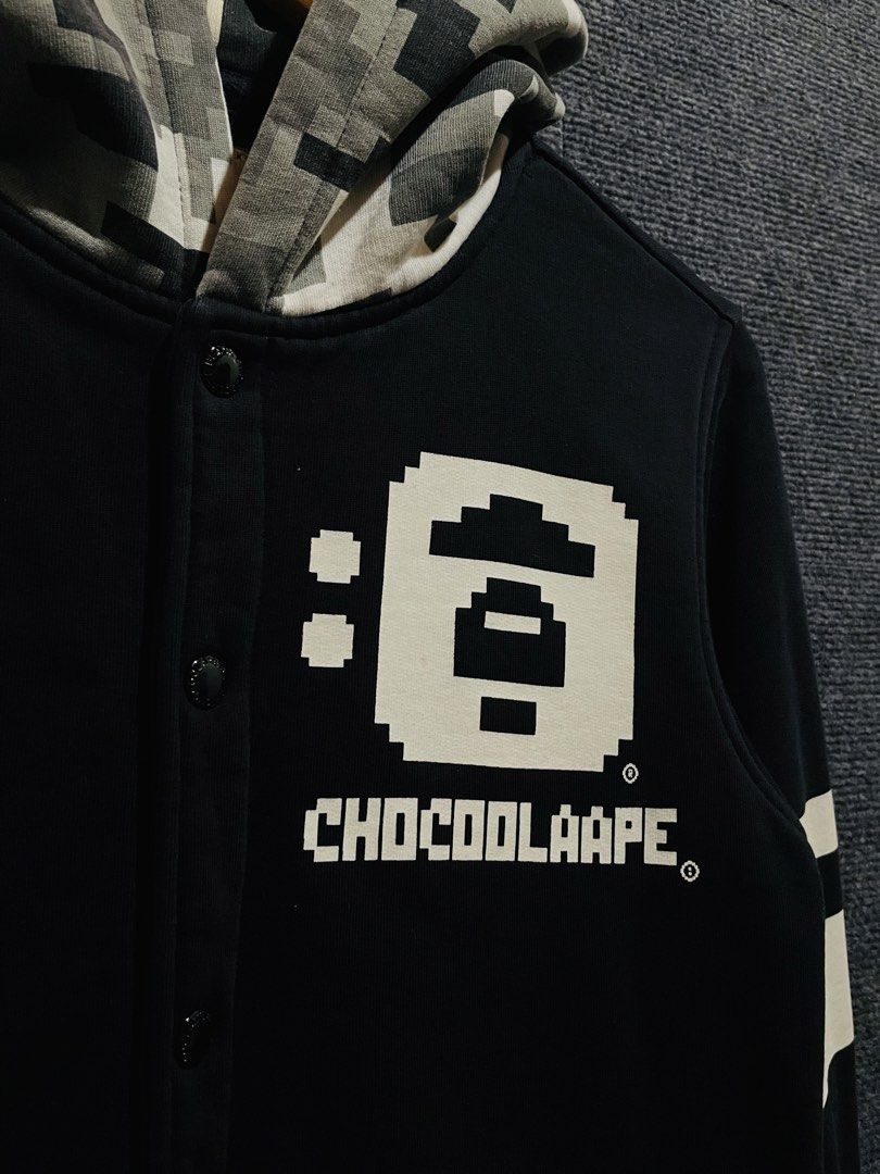Aape X Chocolate Varsity Hoodie (Category: Coats, Jackets and Outerwear) located in Baguio. Submitted by onyol.items (Listing ID 1457728559, Image 2). Description: .