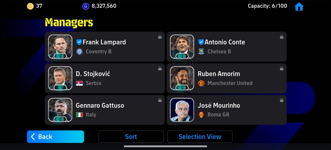 Acc Efootball Solid (Category: Others) located in Shah Alam. Submitted by mdstore369 (Listing ID 1457741809, Image 2). Description: - Messi BigTime 🔥 -Pedri BigTime🔥 -Player DB merata -GK Solid 🔥 Manager 6 NEGO - Collective Strength: 3230 - Star Player: Messi (110 OVR AMF) - Other High-Rated Players Included - Managers: Conte, Mourinho, Lampard - Resources: 8,327,560 GP, 37 Coins - Ready to Play with a Strong Team.