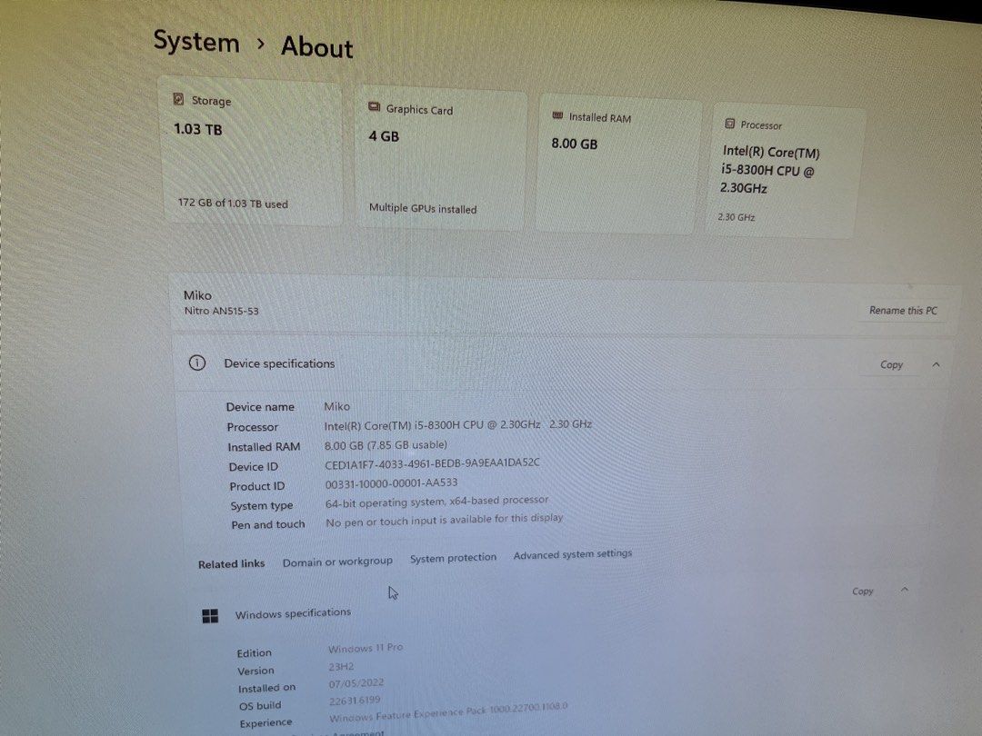 Computer Instruction Factory Acer Nitro 5 Gaming Laptop, Computers & Tech, Laptops & Notebooks on ...